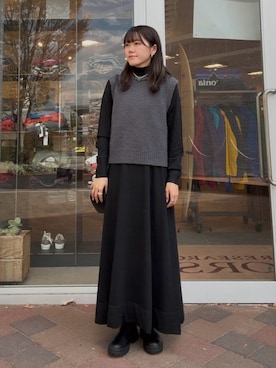 「RODE SKO（ロデスコ）のアイテム」を使った、moeさん（レディース・159cm）の秋コーディネート