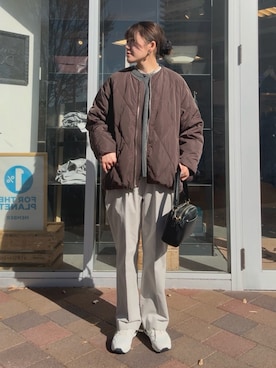 moeさん（骨格ウェーブ・レディース・159cm）の冬コーディネート