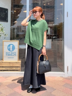 「doors」｜「アイテム（バレエシューズ）」を使った、moeさん（レディース・159cm）の夏コーディネート