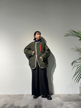 「UN3D.（アンスリード）のアイテム（ブルゾン）」を使った、KUMIさん（レディース・168cm）の秋コーディネート