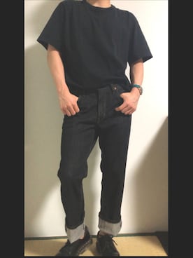 「EDWIN」｜「アイテム（腕時計）」を使った、あゆくんさん（メンズ・161cm）の夏コーディネート