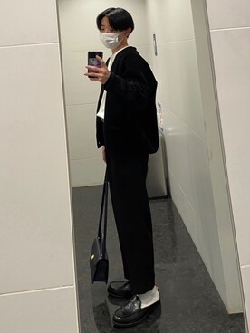 「ZARA（ザラ）のアイテム（スリッポン）」を使った、U.daiさん（メンズ・175cm）の冬コーディネート