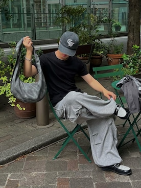 「アイテム（キャップ）」を使った、Harutoさん（メンズ・178cm・20代）の夏コーディネート