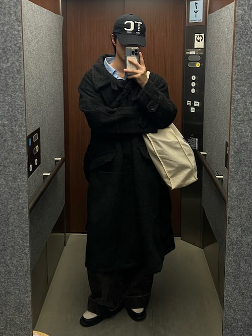 Wool Blend Shaggy Over Coat / ウールブレンドシャギーオーバーコート