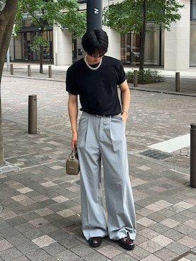 「アイテム（ハンドバッグ）」を使った、Harutoさん（メンズ・178cm）の夏コーディネート