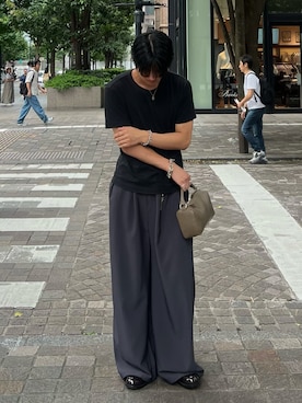 「アイテム（ハンドバッグ）」を使った、Harutoさん（メンズ・178cm）の夏コーディネート