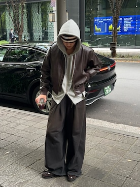 「アイテム（MA-1）」を使った、Harutoさん（メンズ・178cm・20代）の秋コーディネート