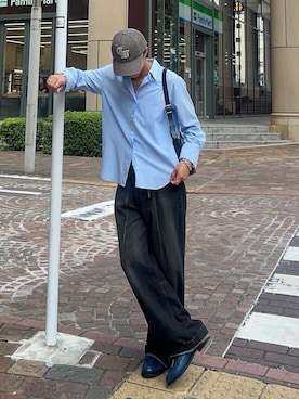 「アイテム（キャップ）」を使った、Harutoさん（メンズ・178cm）の秋コーディネート