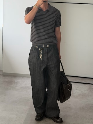 「Dickies(ディッキーズ)のDickies/ディッキーズ カラビナ キーホルダー(キーホルダー)」を使った、Harutoさん(メンズ・178cm)の秋コーディネート