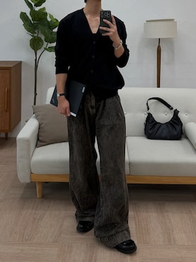 「soerte（ソエルテ）のアイテム（パンツ）」を使った、Harutoさん（メンズ・178cm）の春コーディネート