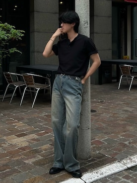 「アイテム（ブラウン系）」を使った、Harutoさん（メンズ・178cm）の夏コーディネート