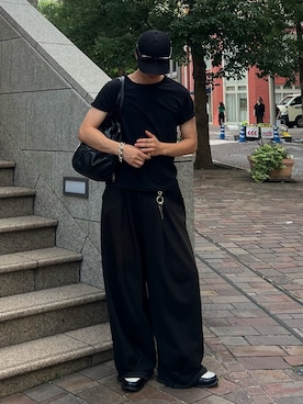 「アイテム（リング）」を使った、Harutoさん（メンズ・178cm）の夏コーディネート