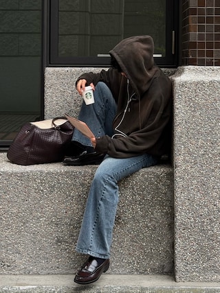 「soerte(ソエルテ)のHeavy weight double zip-up hoodie /ヘビーウェイトダブルジップフーディー 【短丈】(パーカー)」を使った、Harutoさん(メンズ・178cm)の秋コーディネート