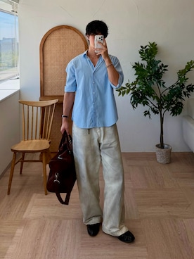「CASIO（カシオ）のアイテム」を使った、Harutoさん（メンズ・178cm）の春コーディネート