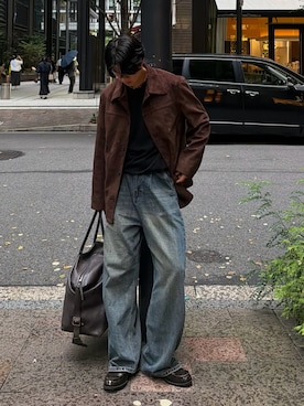 「Regen Glanz（レーゲングランツ）のアイテム」を使った、Harutoさん（メンズ・178cm）の秋コーディネート