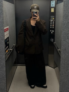 「LURAKU（ルラク）のアイテム（テーラードジャケット）」を使った、Harutoさん（メンズ・178cm）の秋コーディネート