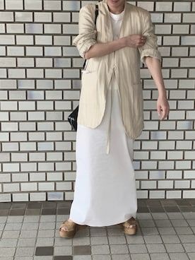 「BIOTOP（ビオトープ）のアイテム（スカート）」を使った、yanさん（レディース・150cm）の秋コーディネート