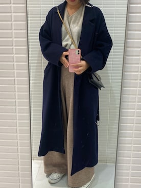 「AP STUDIO（エーピーストゥディオ）のアイテム（ジャケット/アウター）」を使った、FUKAさん（レディース・161cm）の冬コーディネート