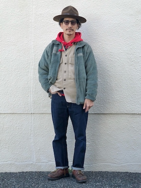 「RED WING（レッドウィング）のアイテム」を使った、164164さん（メンズ・170cm）の冬コーディネート
