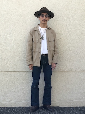 「N.HOOLYWOOD（N.ハリウッド）のアイテム（シューズ）」を使った、164164さん（メンズ・170cm）の春コーディネート