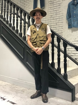 「STETSON（ステットソン）のアイテム」を使った、164164さん（メンズ・170cm）の夏コーディネート