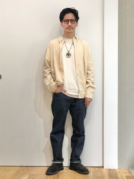 「EDWIN（エドウィン）のアイテム（パンツ）」を使った、164164さん（メンズ・170cm）の秋コーディネート