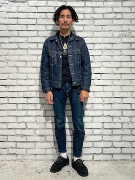 「Engineered Garments（エンジニアードガーメンツ）のアイテム（その他アウター）」を使った、164164さん（メンズ・170cm）の冬コーディネート
