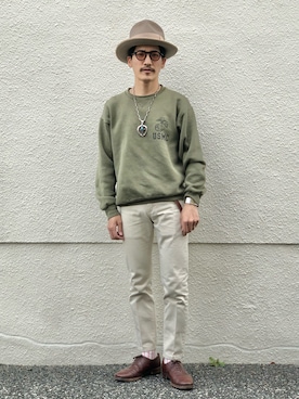 「STETSON（ステットソン）のアイテム」を使った、164164さん（メンズ・170cm）の春コーディネート