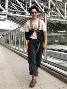 「RED WING（レッドウィング）のアイテム」を使った、164164さん（メンズ・170cm）の夏コーディネート