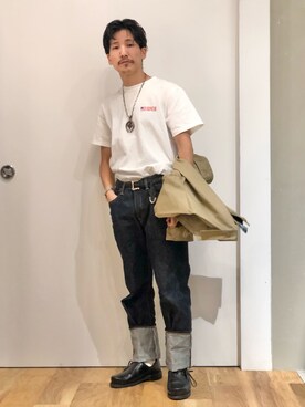 「EDWIN（エドウィン）のアイテム（ジャケット/アウター）」を使った、164164さん（メンズ・170cm）の秋コーディネート