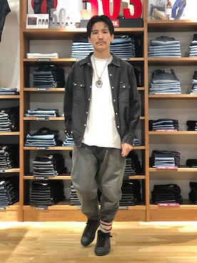 「EDWIN（エドウィン）のアイテム（パンツ）」を使った、164164さん（メンズ・170cm）の秋コーディネート