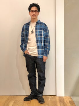 「EDWIN（エドウィン）のアイテム（パンツ）」を使った、164164さん（メンズ・170cm）の秋コーディネート