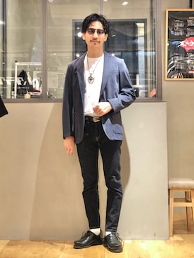 「EDWIN（エドウィン）のアイテム（ジャケット/アウター）」を使った、164164さん（メンズ・170cm）の秋コーディネート