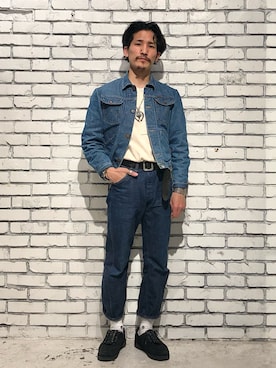 「Wrangler」｜「アイテム（ブーツ）」を使った、164164さん（メンズ・170cm）の冬コーディネート
