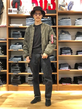 「EDWIN（エドウィン）のアイテム」を使った、164164さん（メンズ・170cm）の秋コーディネート