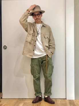「STETSON（ステットソン）のアイテム」を使った、164164さん（メンズ・170cm）の秋コーディネート