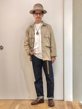 「STETSON（ステットソン）のアイテム」を使った、164164さん（メンズ・170cm）の秋コーディネート