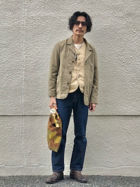 「N.HOOLYWOOD（N.ハリウッド）のアイテム（シューズ）」を使った、164164さん（メンズ・170cm）の春コーディネート