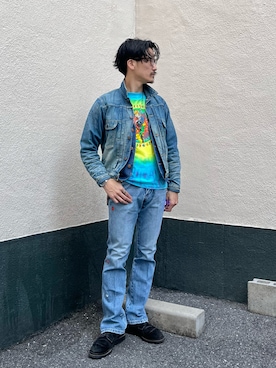 「Wrangler（ラングラー）のアイテム（その他アウター）」を使った、164164さん（メンズ・170cm）の冬コーディネート
