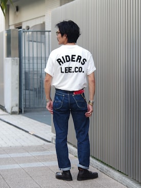 「Lee（リー）のアイテム」を使った、164164さん（メンズ・170cm）の夏コーディネート