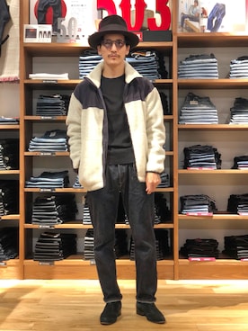「EDWIN（エドウィン）のアイテム（パンツ）」を使った、164164さん（メンズ・170cm）の秋コーディネート