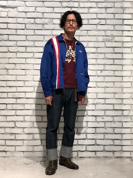 「N.HOOLYWOOD（N.ハリウッド）のアイテム（シューズ）」を使った、164164さん（メンズ・170cm）の秋コーディネート