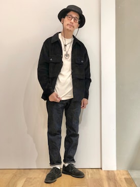「EDWIN（エドウィン）のアイテム（パンツ）」を使った、164164さん（メンズ・170cm）の秋コーディネート