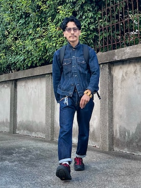 「EDWIN（エドウィン）のアイテム」を使った、164164さん（メンズ・170cm）の秋コーディネート