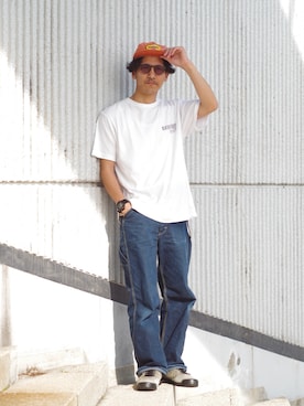 「Lee（リー）のアイテム」を使った、164164さん（メンズ・170cm）の夏コーディネート