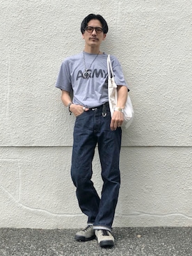 「NIKE(ナイキ)のアイテム(ブーツ)」を使った、164164さん(メンズ・170cm)の夏コーディネート
