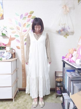 「apres jour（アプレジュール）のアイテム（ワンピース/ドレス）」を使った、ユーリさん（レディース・152cm）の春コーディネート