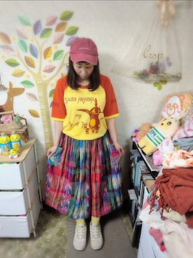 「PUMA（プーマ）のPUMA プーマ W SOFTRIDE REMI STARDUST SOFTRIDE REMI スターダスト 379831 ABC-MART限定 *02GRANOLA（スニーカー）」を使った、ユーリさん（レディース・152cm）の秋コーディネート