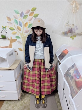 「Samansa Mos2（サマンサ モスモス）のアイテム（トップス）」を使った、ユーリさん（レディース・152cm）の春コーディネート