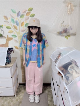 「HELLO.SANFRANCISCO（ハローサンフランシスコ）のアイテム」を使った、ユーリさん（レディース・152cm）の夏コーディネート